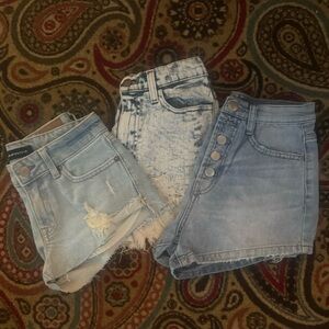 Lot of 3 jean shorts